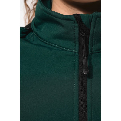 Ladies' detachable hooded softshell jacket